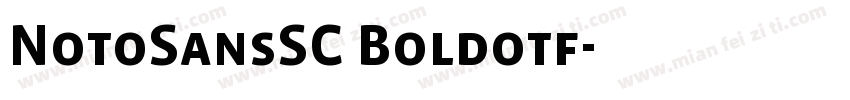 NotoSansSC Boldotf字体转换